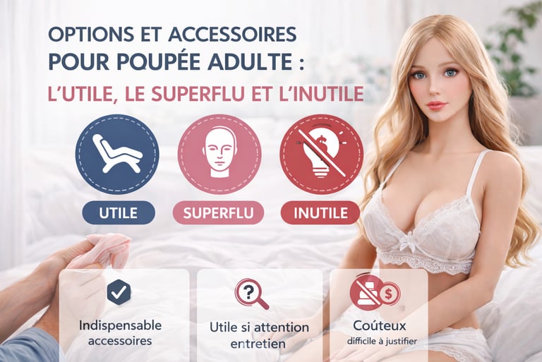 option et accessoire poupée sexuelle adulte taille réelle