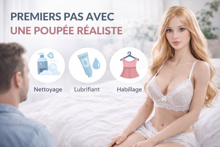 premier pas avec poupée réaliste