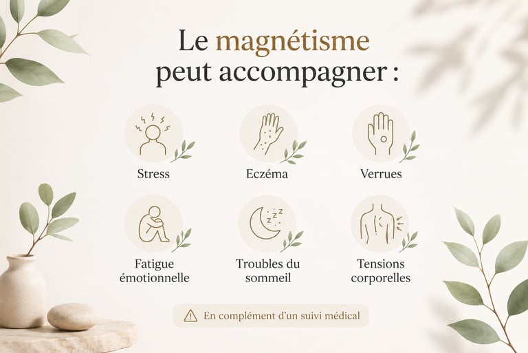 le magnétisme accompagne