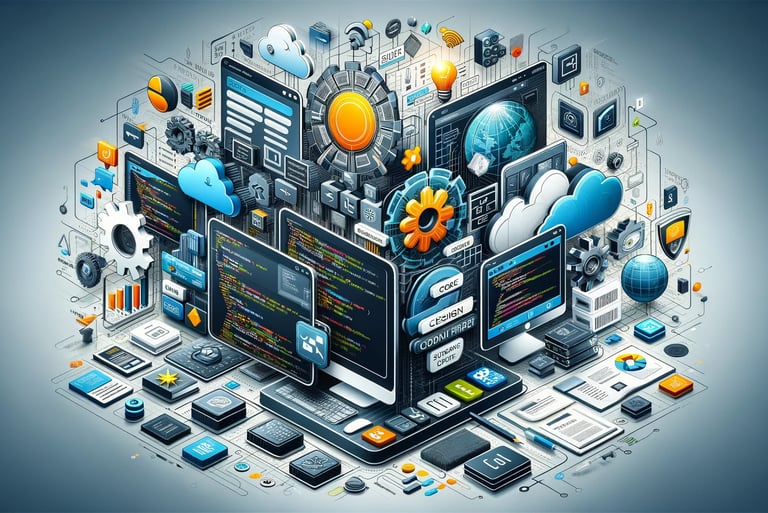 a computer screen with a bunch of different types of devices