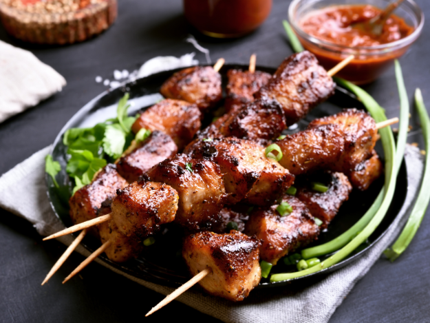 puerto rican pinchos de pork