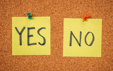 image de 2 notes adhésives Yes et No
