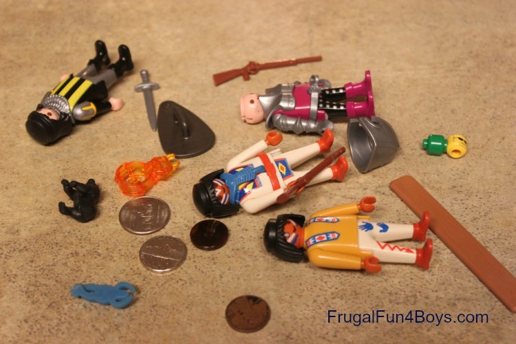 miscellaneous small toys that are a chocking hazard