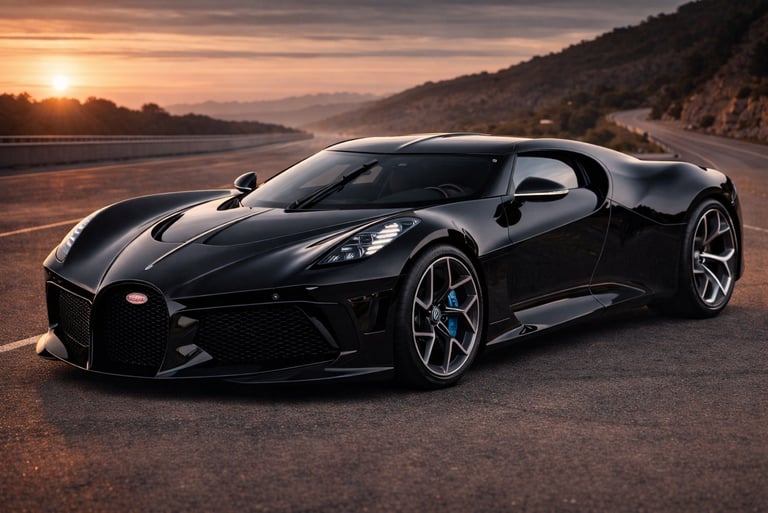 Bugatti La Voiture Noire qual o carro mais caro do mundo hipercarro preto exclusivo