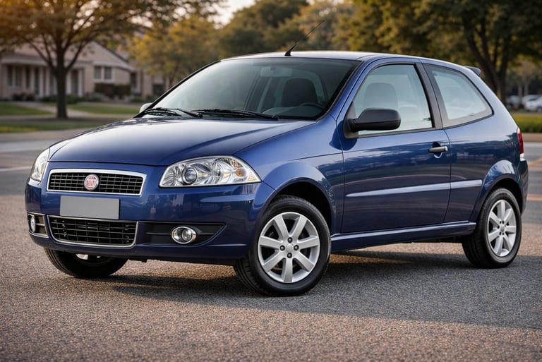 Carros até 30 mil: Chevrolet Celta branco em estacionamento urbano, opção econômica e popular