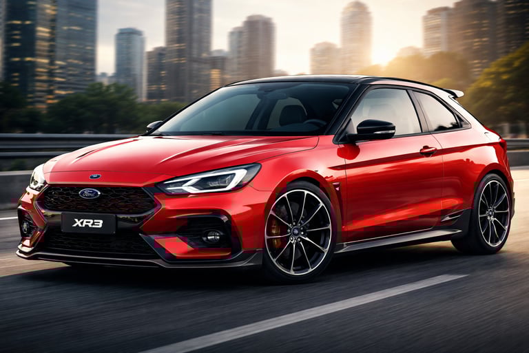 Ford Escort XR3 1989 redesenhado para 2026 com visual moderno esportivo