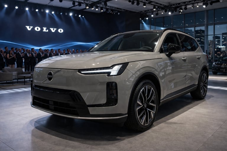 Volvo XC70 híbrido apresentado em lançamento global em showroom premium