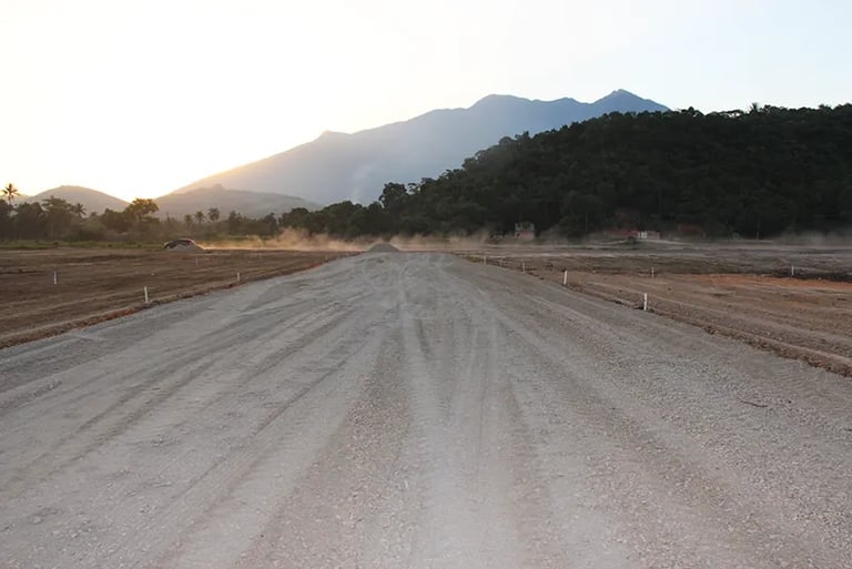 pista aterrada