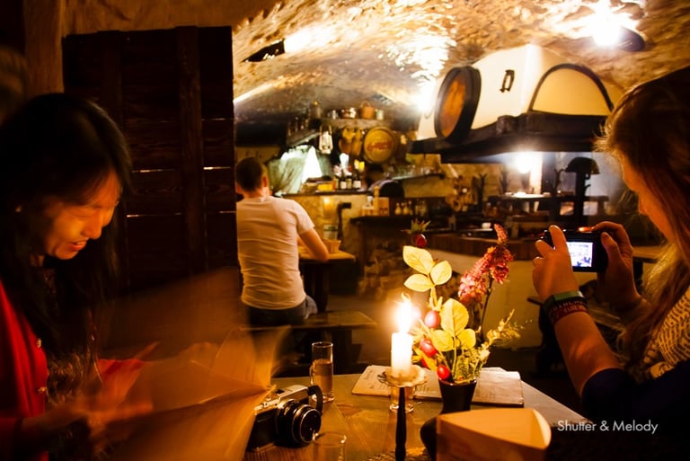 Restaurant Šatlava in Český Krumlov.