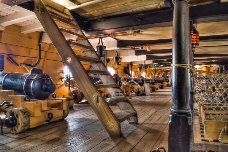 Cannon deck.