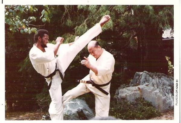 Karate training