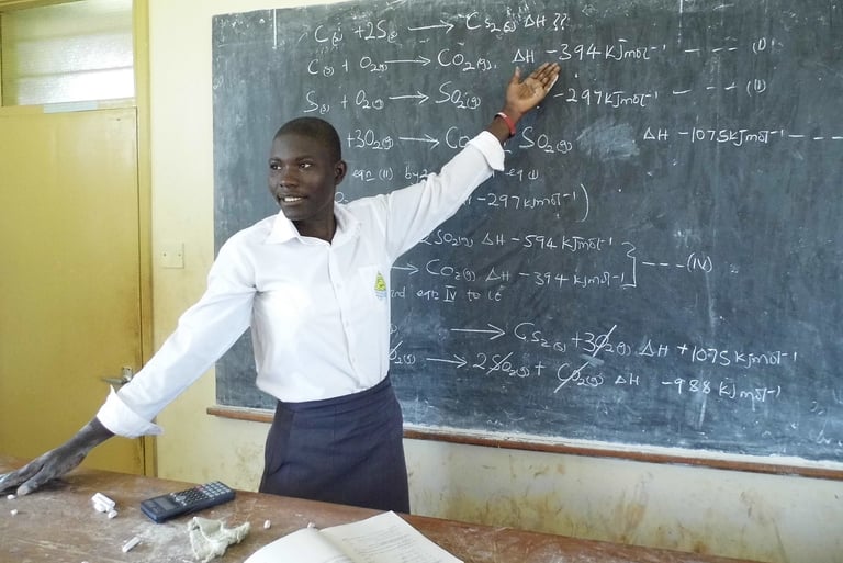 Hard working school teacher.