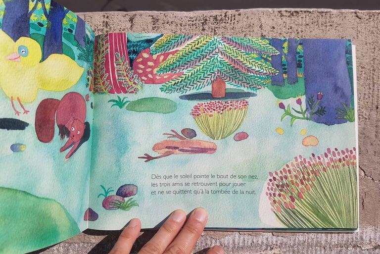 album jeunesse aquarelle