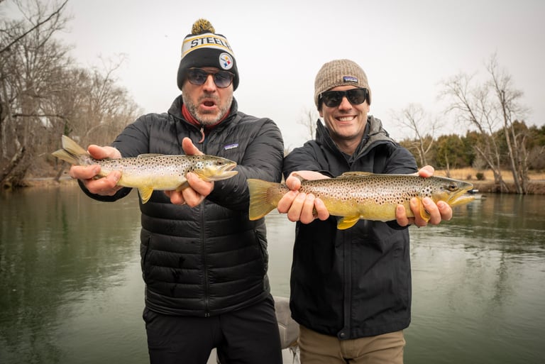 trophy brown trout on the South Holston River in Tennessee 