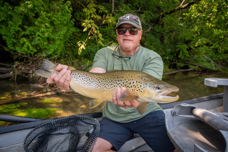 Kenny landed this fish while sight fishing with the South Holston Angler 