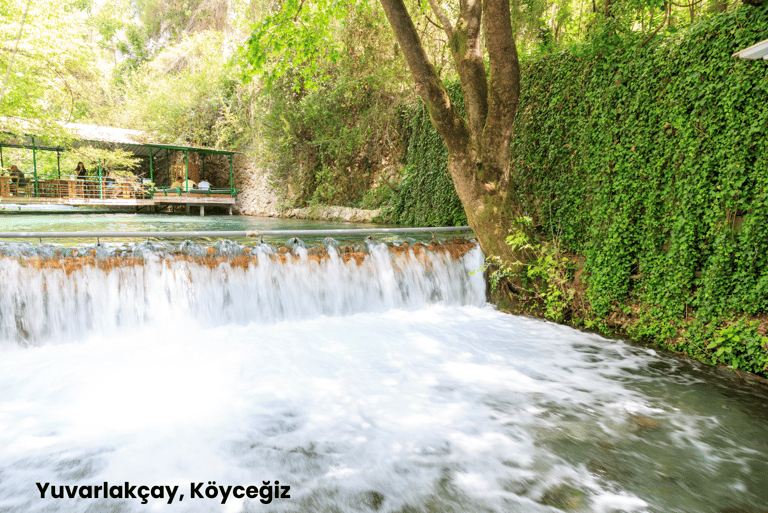 a waterfall in Yuvarlakçay, Köyceğiz, one of the best places to visit in Dalyan