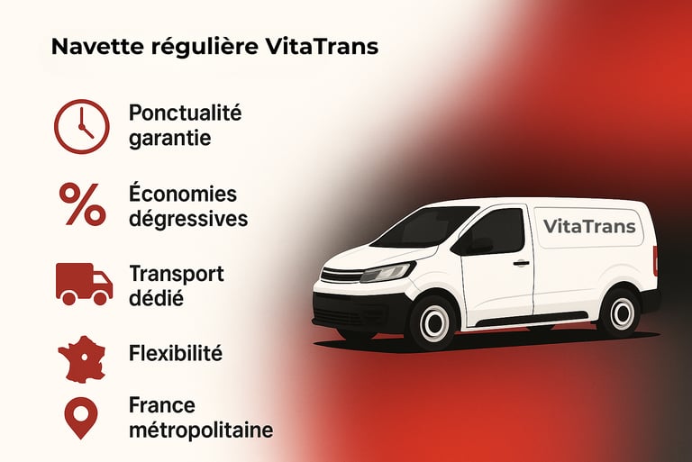 Navette régulière VitaTrans Taxi-Colis