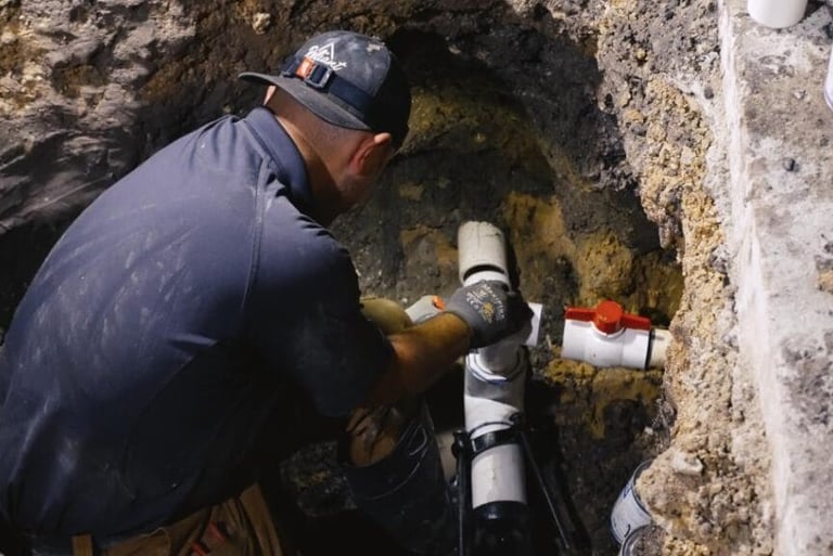 plumber repairing Leaks and moisture issues