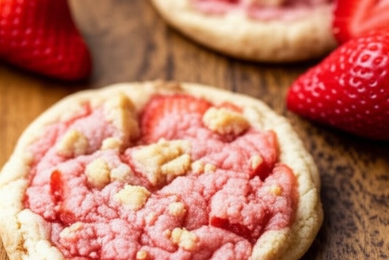 gourmet strawberry crunch cookies