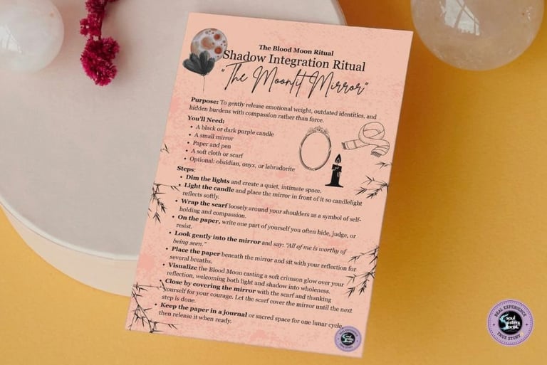 Blood Moon Ritual Shadow Integration Ritual Soul Sisters Tarot