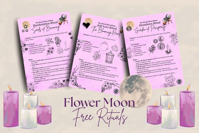 Flower Moon Free Rituals Soul Sisters Tarot