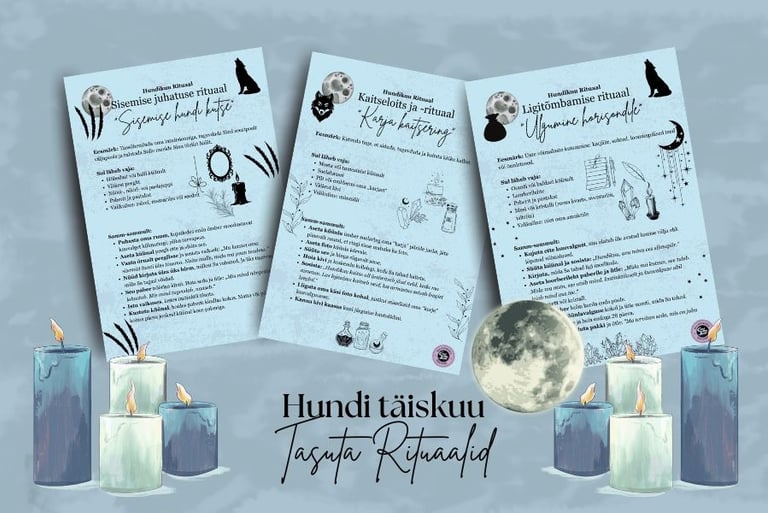 Hundikuu rituaalid Soul Sisters Tarot