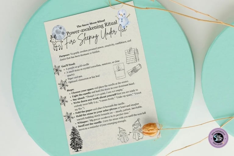 Snow Moon Ritual Soul Sisters Tarot