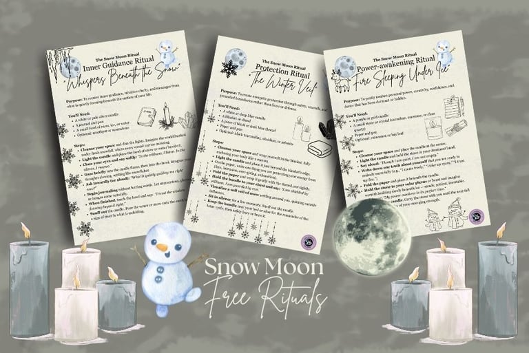 Snow Moon Ritual Soul Sisters Tarot