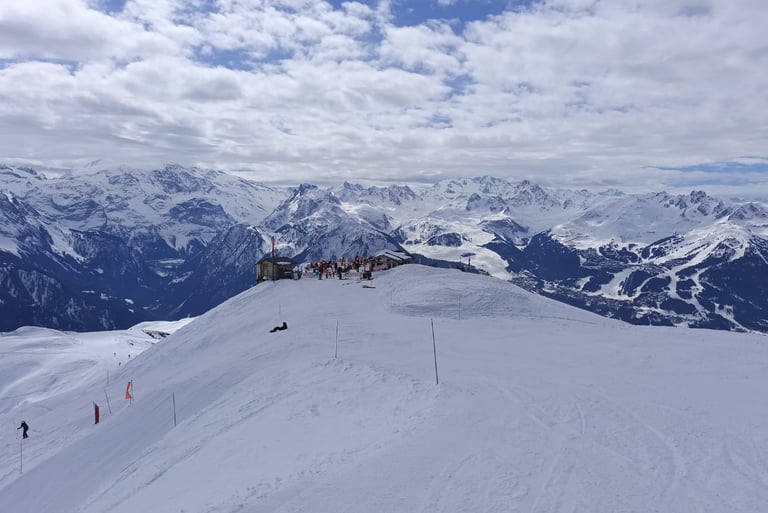 Un des sommets de La Plagne