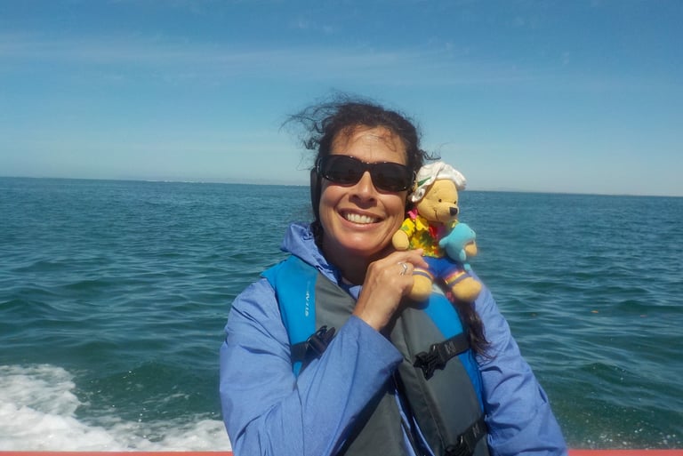 Jeanne Teleia and Winnie the Pooh