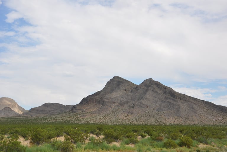 a mountain scene at area 51 nevada