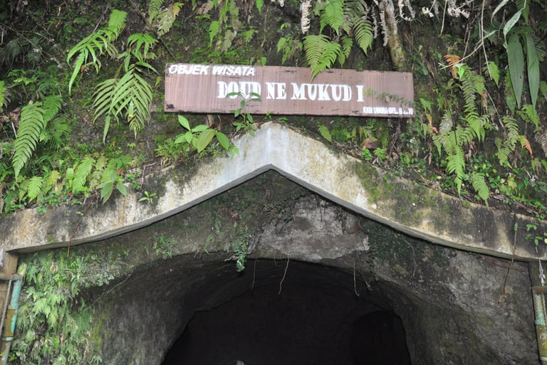 japanese army tunnels in sulawesi, Indonesia