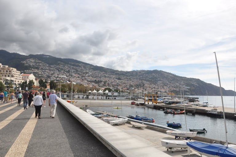 Sea front in Funchal, Madeira, Portugal