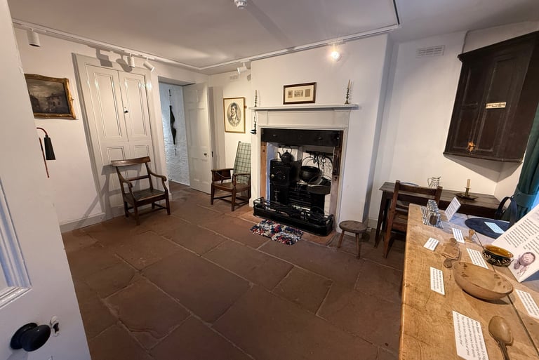 Robert Burns House museum, Dumfries, Scotland