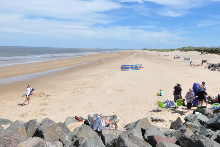 Brancaster beach is great for children, dogs, all are welcome