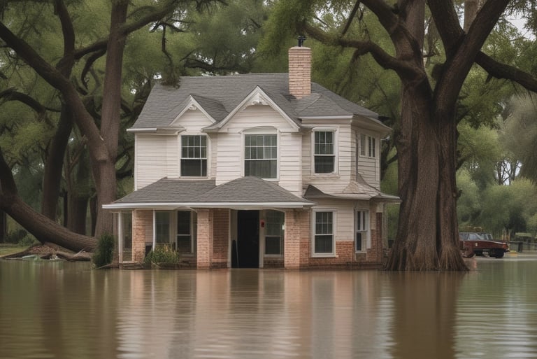 Flooded home