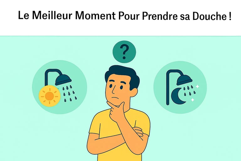 meilleur moment pour prendre sa douche, recherche sante