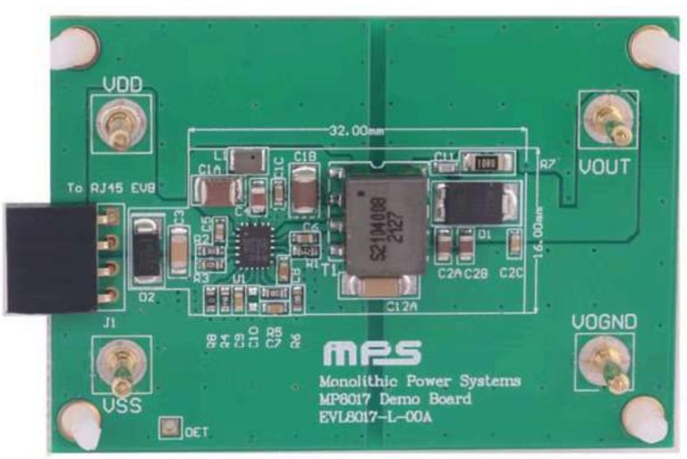 PCBA of PoE power circuit sized to 1.6*3.2cm