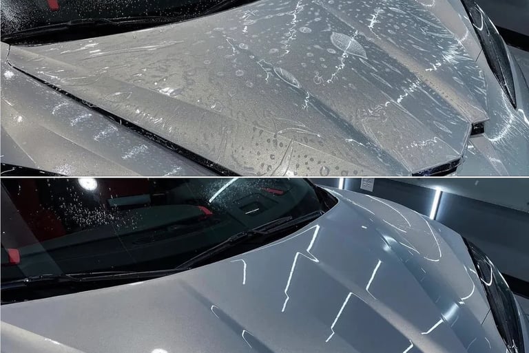 ppf clear bra before and after j9's luxury auto detailing paint protection film