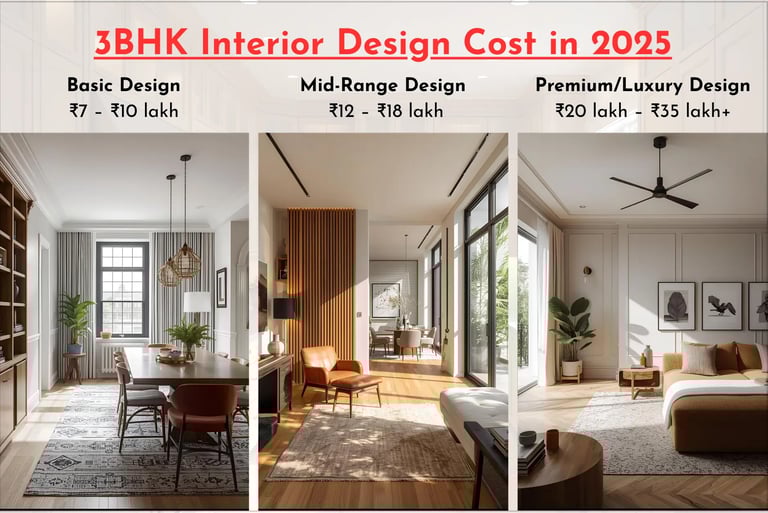 3BHK Interior Design Costs