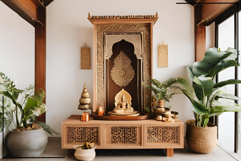 Nature-Inspired Mandir Design