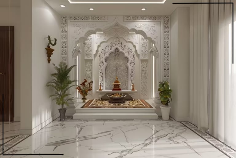 Traditional Style Mandir Design