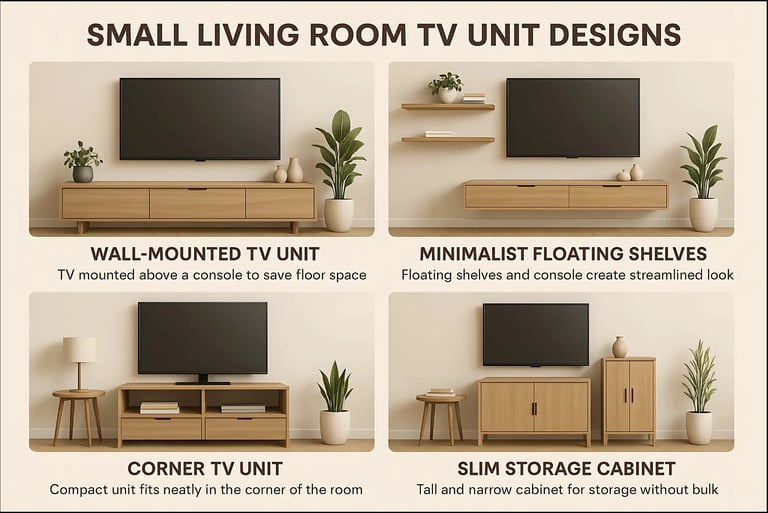 TV Unit Designs for small spaces