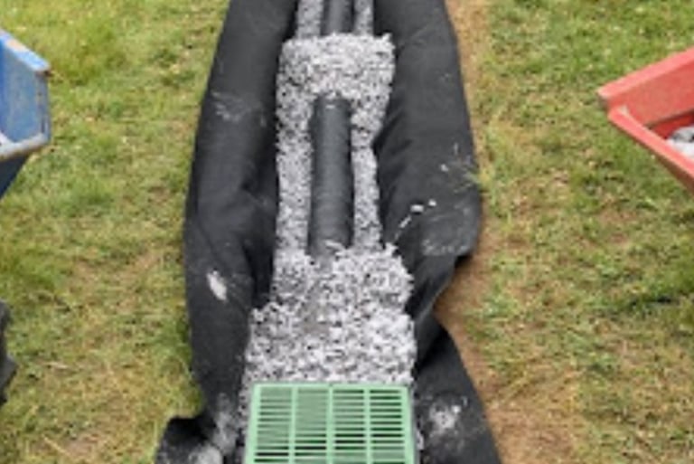 french drain install near me