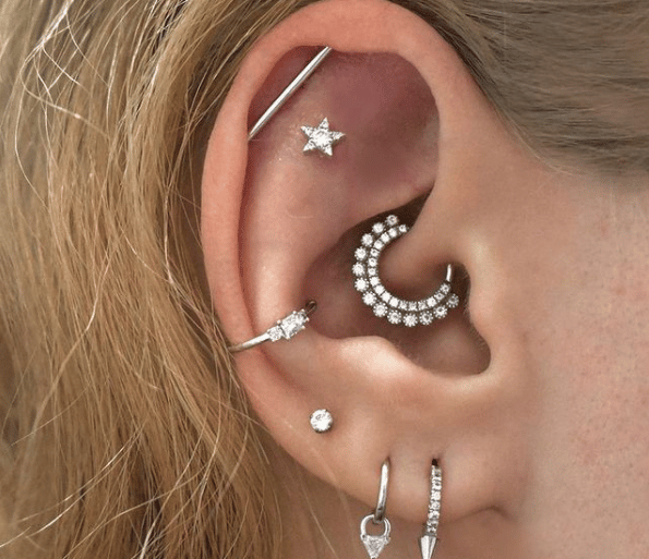 Titanium daith piercing jewellery in Montrose & Stonehaven