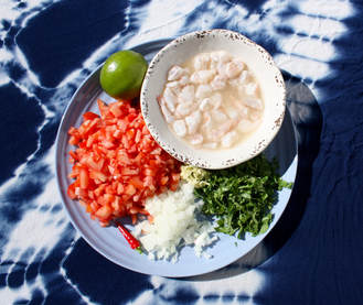 ingredients needed for Mexican shrimp ceviche