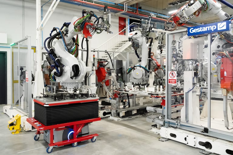 a machine that is sitting in a factory
