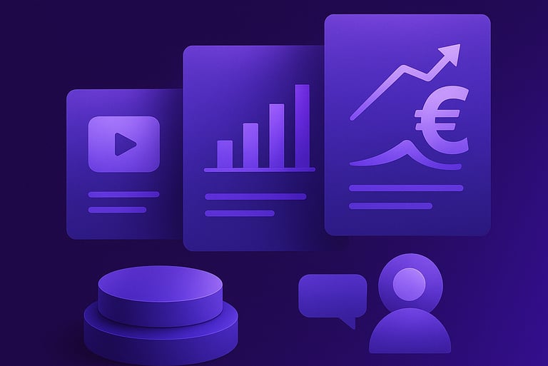 a purple and purple icon set of icons