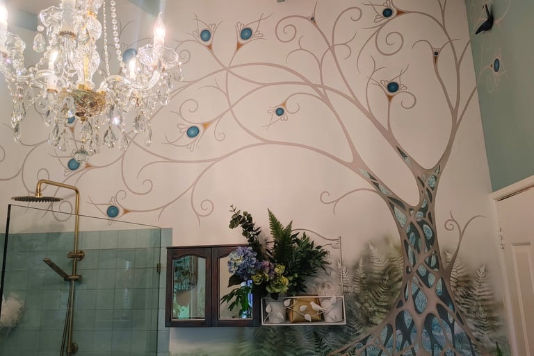 beautiful decorated bathroom