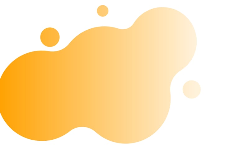 a yellow graphic that looks like a splash of paint